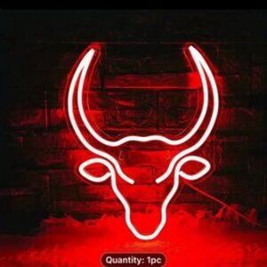 RED BULL SKULL NEON LED SIGN